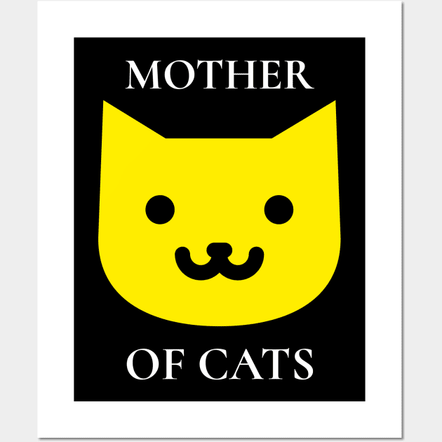 Cat Mom Wall Art by peaceupclothes